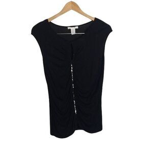 Design history. Black sleeveless shirt Size small